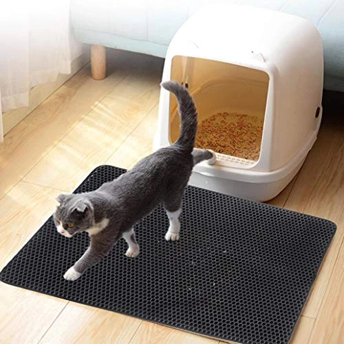 Asdf586io Pets Public Accessories, Dual Layer Waterproof Honeycomb Non-Slip Cat Litter Mat Floor Pad Pet Supply - Pink 30x30cm 5 Asdf586io Pets Public Accessories, Dual Layer Waterproof Honeycomb Non-Slip Cat Litter Mat Floor Pad Pet Supply - Pink 30x30cm - Image 3