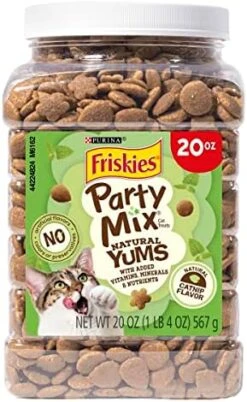 Purina Friskies Made In USA Facilities Cat Treats, Party Mix Original Crunch - 30 Oz. Pouch -Pet Products Shop 519UcFTN 9L. AC
