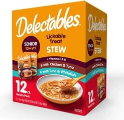 Hartz Delectables Stew Senior Lickable Wet Cat Treats, Multiple Flavors 1.4 Ounce (Pack Of 12) -Pet Products Shop 51A v46OW3L. AC