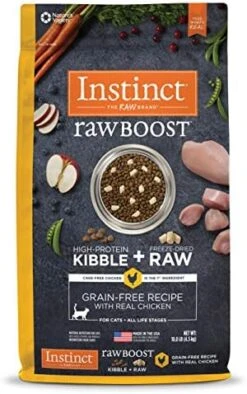 Instinct Raw Boost Grain Free Recipe With Real Salmon Natural Dry Cat Food By Nature's Variety, 4.5 Lb. Bag -Pet Products Shop 51AB3a5wFsL. AC