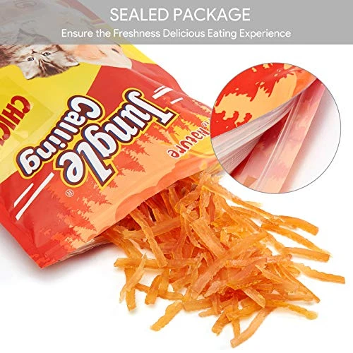 Jungle Calling Soft Training Treats For Small Dog And Cats, Mini Chicken Strips Puppy Training Snacks Easy To Digest, Grain Free 5 Jungle Calling Soft Training Treats For Small Dog And Cats, Mini Chicken Strips Puppy Training Snacks Easy To Digest, Grain Free - Image 3