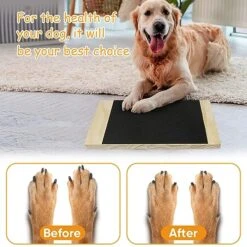 GEmeci Dog Scratch Pad For Nails,Nail File Scratch Board For Dogs Paw,Adjustable Scratch Square Paw Nail Scratch Pad For Dogs Nail File Board -Pet Products Shop 51C095WANwL