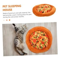 Plushes 4pcs Cat Nest Toys Cat Shelter Outdoor Large+Outdoor+mat Pizza Pet Mat Cozy Food Dog Cat Bed Kitten Bed Cat Supplies Indoor Cat Kennel Kitten Cage Cloth Round -Pet Products Shop 51CEPwDB8xL