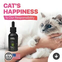 HAPPY GARDEN Natural Cat Calming Drops With USA Made Hemp Oil For Anxiety And Pain Relief, Travel Sedatives - Support Your Cat's Health -Pet Products Shop 51Cgnw5Yk8L