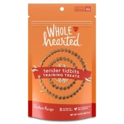 WholeHearted Grain-Free Tender Tidbits Chicken Recipe Dog Training Treats, 16 Oz.