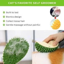 Durian Multifunctional Toys,Durian Cat Scratcher,Massaging And Removing Floating Hair Cat Dog Mint Toys (Yellow) -Pet Products Shop 51DZ7Qaum3L