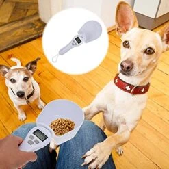 Mipcase Plastic Led Pet Battery Bird Detachable Supplies Multi-Functional Baking Digital Cups Measure Cat Mixing Screen Precision Practical Display Shovel LCD With Bowls Can Weighted -Pet Products Shop 51E0XAun0QL