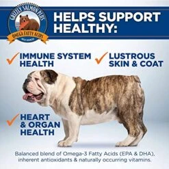 Grizzly Wild Alaskan Salmon Oil Dog Food Supplement Omega 3 Fatty Acids, 64 Oz -Pet Products Shop 51EA13ti0OL 1