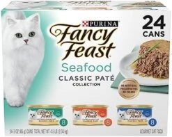 Purina Fancy Feast Grain Free Pate Wet Cat Food Variety Pack, Poultry & Beef Collection - (30) 3 Oz. Cans -Pet Products Shop 51FmnMUMRLL. AC