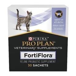 Purina Pro Plan Veterinary Supplements FortiFlora Cat Probiotic Supplement For Cats With Diarrhea - 30 Ct. Box