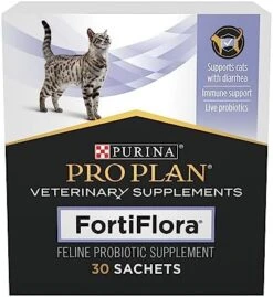 Purina Pro Plan Veterinary Supplements FortiFlora Cat Probiotic Supplement For Cats With Diarrhea - 30 Ct. Box -Pet Products Shop 51Fx6ki3PhL. AC