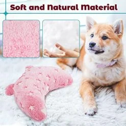 POMESEA Pet Pillow For Dogs, Glow In The Dark Soft Dog Neck Pillow, U-Shaped Pillow For Cat And Dog, Machine Washable Pet Calming Toy, Joint Relief Sleeping Improve For Pets (Pink) -Pet Products Shop 51GB9As4WNL