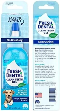 Naturel Promise Fresh Dental Clean Teeth Gel, 4 Fl Oz - Easy To Use Pet Dental Gel That Helps Remove Plaque, Tartar, And Freshen Breath-No Brushing Pet Oral Care For Dog Dental Care, Cat Dental Care 16 Naturel Promise Fresh Dental Clean Teeth Gel, 4 Fl Oz - Easy To Use Pet Dental Gel That Helps Remove Plaque, Tartar, And Freshen Breath-No Brushing Pet Oral Care For Dog Dental Care, Cat Dental Care -Pet Products Shop 51GHUH60j4L. AC