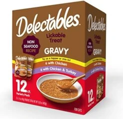 Hartz Delectables Gravy Non-Seafood Lickable Wet Cat Treats, Chicken, 12 Pack -Pet Products Shop 51GQAqKSLL. AC