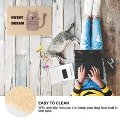 Large Cat Litter Mat Large Cat Litter Mat 2pcs PVC Cat Litter Litter Catcher Cat Litter Mat Cat Mat Mat, Litter Large Cat Litter Mat Dog Food Bowl Mat Dog Food Bowl Mat -Pet Products Shop 51GVx9OWhIL 1