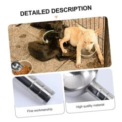 Balacoo 3pcs Stainless Steel Scoop Pet Feeder Dog Treat Scoop Pet Feeding Scoop Stainless Ice Scoop Cat Food Scoop Stainless Steel Shovel Durable Dog Food Spoon Feed The Cat Ice Spoon -Pet Products Shop 51Gd6Y6viJL