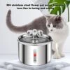 AZZXZQYU Cat Water Fountain Stainless Steel, 67oz/2L Dog Water Dispenser, Automatic Pet Water Fountain With Ultra Quiet Pump And Water Level Window For Cats,Dogs,Multiple Pets 1 AZZXZQYU Cat Water Fountain Stainless Steel, 67oz/2L Dog Water Dispenser, Automatic Pet Water Fountain With Ultra Quiet Pump And Water Level Window For Cats,Dogs,Multiple Pets -Pet Products Shop 51ISsb0w8cL