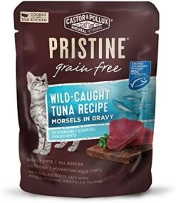 Castor & Pollux Pristine Grain Free Cage-Free Duck Recipe Morsels In Gravy Cat Food Pouches, 3 Oz (Pack Of 24) -Pet Products Shop 51IuCx39YqL. AC