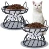 Dorakitten 2Pcs Elevated Cat Bowls With Non-Slip Mat, Protects Cat’s Spine, Anti-Vomiting Raised Cat Food Plates With Cute Cat Ear Stand, Shallow & Wide Ceramic Cat Dishes To Prevent Whisker Fatigue 1 Dorakitten 2Pcs Elevated Cat Bowls With Non-Slip Mat, Protects Cat’s Spine, Anti-Vomiting Raised Cat Food Plates With Cute Cat Ear Stand, Shallow & Wide Ceramic Cat Dishes To Prevent Whisker Fatigue -Pet Products Shop 51JbPZygHkL