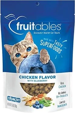 Fruitables Cat Treats – Crunchy Treats For Cats – Healthy Low Calorie Treats Packed With Protein – Free Of Wheat, Corn And Soy – Made With Real Salmon With Cranberry – 30 Ounces -Pet Products Shop 51JhNqst8VL. AC