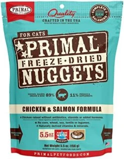 Primal Freeze Dried Cat Food Nuggets Beef & Salmon, Complete & Balanced Scoop & Serve Healthy Grain Free Raw Cat Food, Crafted In The USA (5.5 Oz) -Pet Products Shop 51JxoOuDvDL. AC