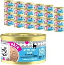 I AND LOVE AND YOU Naked Essentials Canned Wet Cat Food - Variety Pack: Beef Recipe, Salmon+Chicken Recipe, Turkey Recipe, 3-Ounce, Pack Of 12 Cans, Variety Pack Pate; Beef, Salmon, Turkey -Pet Products Shop 51Kx8qLK4OL. AC