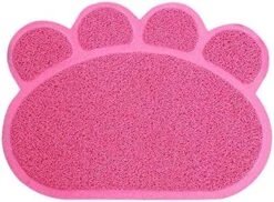 QCUTEP Pet Feeding Mat, Pet Litter Mat PVC Non-Slip Litter Tray Mat Waterproof Claw-Printed Pet Litter Pads For Cats Dogs And Puppies 40 X 30cm -Pet Products Shop 51LMpBnhQ3L. AC