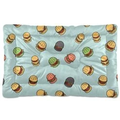 Food Hamburger Dog Bed Cat Bed Soft Comfortable Pet Bed Non-Slip Calming Kennel Pad For Small Medium Large Dogs Cats 2116469