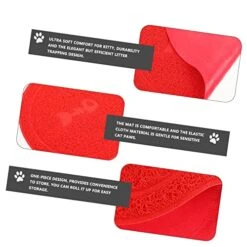 Cat Litter Cat Litter 2 Pcs Washable Water Dog Claw Type Puppy Cat Dish Paws Grinding Animal Mat Cats Anti- Feeding Bowl Non- X Pet Light Skid Cleaning Dogs Anti Pad Food Toy -Pet Products Shop 51MXgnphjwL