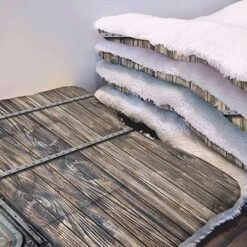 GENERIC Yellow Ultra Soft Thick Flannel Dog Cat Bed Mats Breakfast Food Cartoon Like Image Soft Warm Puppy Blanket Cover Dog Cat Fluffy Fur Blanket Sleep Fast Food Dessert 22" X 28" -Pet Products Shop 51MrKl4WAL. AC