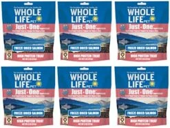 Whole Life Pet Just One Salmon Dog And Cat Value Packs - Human Grade, Freeze Dried, One Ingredient - Protein Rich, Grain Free, Made In The USA -Pet Products Shop 51OiyWsrrbL. AC