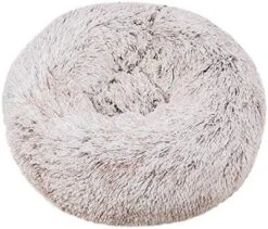 YangYan Super Soft Pet Bed Kennel Dog Round Cat Winter Warm Sleeping Bag Long Plush Puppy Cushion Mat Portable Cat Supplies 46/50/60cm (Color : White Brown, Size : 50cm) -Pet Products Shop 51Pb2KBIaHL. AC 2