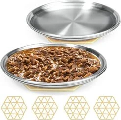 Stainless Steel Cat Dishes For Food And Water Bowls For Small Pets -4 Sets Flat Style 23 Stainless Steel Cat Dishes For Food And Water Bowls For Small Pets -4 Sets Flat Style -Pet Products Shop 51PtNtl7CNL. AC