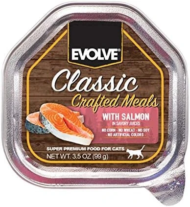 Evolve Classic Crafted Meals Salmon Recipe Cat Food (Pack Of 15) 8 Evolve Classic Crafted Meals Salmon Recipe Cat Food (Pack Of 15) - Image 6