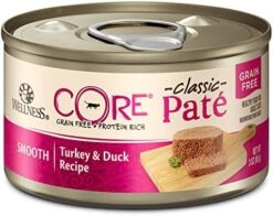 Wellness CORE Grain-Free Wet Cat Food, Natural Canned Food For Cats, Made With Real Meat (Chicken, Turkey & Chicken Liver Pate, 3 Oz Cans, Pack Of 12) -Pet Products Shop 51Q49m SuLL. AC