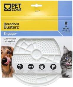 Boredom Busterz White Engage Licking Mat For Pets -Pet Products Shop 51QUcnnIDpL. AC