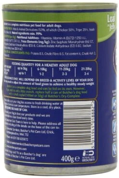 Butchers Dog Food Tripe Chicken Loaf 400 G (Pack Of 24) 9 Butchers Dog Food Tripe Chicken Loaf 400 G (Pack Of 24) -Pet Products Shop 51QjwNaoZWL