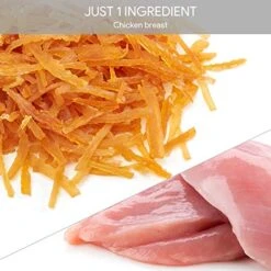 Jungle Calling Soft Training Treats For Small Dog And Cats, Mini Chicken Strips Puppy Training Snacks Easy To Digest, Grain Free