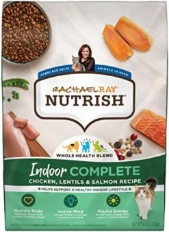Rachael Ray Nutrish Indoor Complete Premium Natural Dry Cat Food, Chicken With Lentils & Salmon Recipe, 14 Pounds (Packaging May Vary) -Pet Products Shop 51QtbNlmTwL. AC
