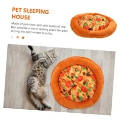 MARMERDO Cat Nest Indoor Cat House Cat Mat For Food Large Outdoor Cat House Plush Pizza Pet Mattress Thermal Dog Bed Cat House Bed Cat Hideaway Kitten Bed Cat Sleeping Mat Cloth The Dog -Pet Products Shop 51R2fqq6fbL 1