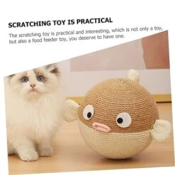 PATKAW Toys Sisal Rope Household Cat Scratcher Wear-Resistant Scratching Ball Cat Scratcher Ball Wear-Resistant Scratching Board Cat Treat Toy Dog Treat Dispenser Pet Cat Supplies 11 PATKAW Toys Sisal Rope Household Cat Scratcher Wear-Resistant Scratching Ball Cat Scratcher Ball Wear-Resistant Scratching Board Cat Treat Toy Dog Treat Dispenser Pet Cat Supplies -Pet Products Shop 51RJKJ7tvmL