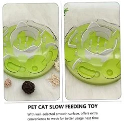 POPETPOP Cat Anti Choking Toy Doll Playsets Chew Toys Puppy Puzzle Small Puppy Toys Cat Puzzle Bowl Interactive Cat Food Bowl Cat Training Plaything Pet Cat Slow Feeding Toy Cat Maze Feeder -Pet Products Shop 51RXMRZ4SrL
