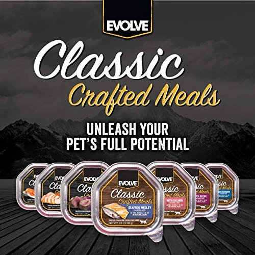 Evolve Classic Crafted Meals Salmon Recipe Cat Food (Pack Of 15) 4 Evolve Classic Crafted Meals Salmon Recipe Cat Food (Pack Of 15) - Image 2