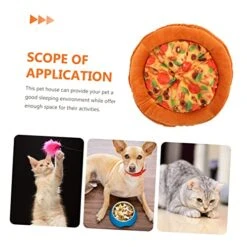 MARMERDO Cat Nest Indoor Cat House Cat Mat For Food Large Outdoor Cat House Plush Pizza Pet Mattress Thermal Dog Bed Cat House Bed Cat Hideaway Kitten Bed Cat Sleeping Mat Cloth The Dog -Pet Products Shop 51S0wTpvxTL