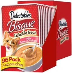 Hartz Delectables Bisque Tuna & Salmon Lickable Wet Cat Treats, 12 Count -Pet Products Shop 51SRHY0O15L. AC