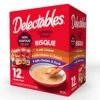 Delectables Bisque Non-Seafood Lickable Wet Cat Treats, Variety Pack, 12 Count (Pack Of 1)