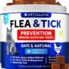 Flea And Tick Prevention For Cats Chewables - Made In USA - Natural Flea And Tick Supplement For Cats - Oral Flea Pills For Cats - Pest Defense - All Breeds And Ages -Pet Products Shop 51TjQZBq8qL