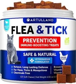 Flea And Tick Prevention For Cats Chewables - Made In USA - Natural Flea And Tick Supplement For Cats - Oral Flea Pills For Cats - Pest Defense - All Breeds And Ages 16 Flea And Tick Prevention For Cats Chewables - Made In USA - Natural Flea And Tick Supplement For Cats - Oral Flea Pills For Cats - Pest Defense - All Breeds And Ages -Pet Products Shop 51TjQZBq8qL. AC