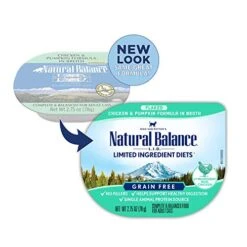 Natural Balance Limited Ingredient Diet Chicken & Pumpkin In Broth | Grain-Free Wet Adult Cat Food | 2.75-oz. Cup, (Pack Of 24) -Pet Products Shop 51TthacDcEL