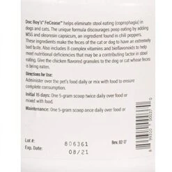 Revival Animal Health Doc Roy's FeCease - Stool Eating Deterrent For Dogs & Cats - 300gm Granules